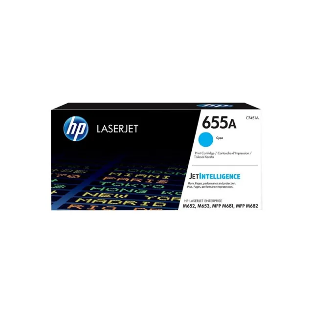 HP 655A / CF451A - Cyan Toner