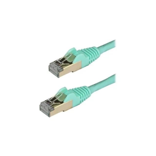 StarTech.com 0.5m Aqua Cat6a / Cat 6a Shielded Ethernet Patch Cable 0.5 m - patch cable - 50 cm - aqua - 0.5m