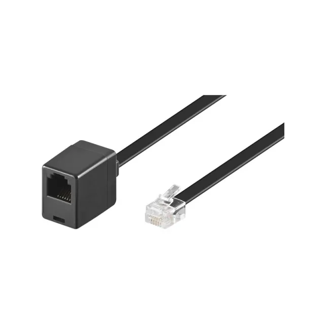 Pro Modular telephone extension cable - Sort - 3m