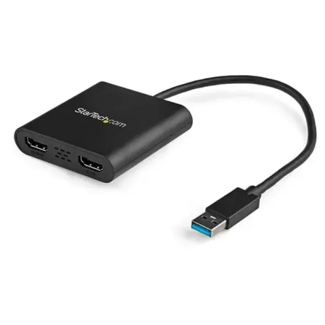 StarTech USB32HD2 Videokabel - Sort - 3840 x 2160 pixel