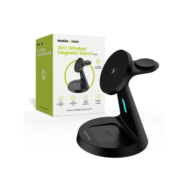 Mobile Origin 3in1 Wireless Magnetic Stand PW9