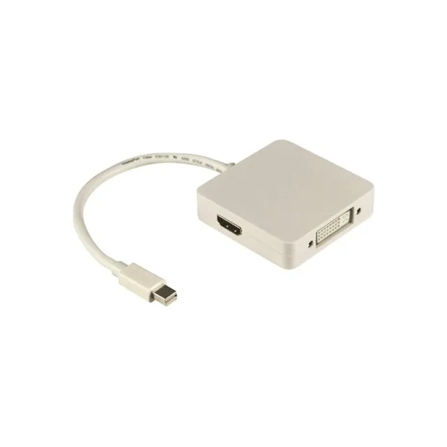 Deltaco DP-MULTI1 - adapter - DisplayPort / HDMI / DVI - 20 cm