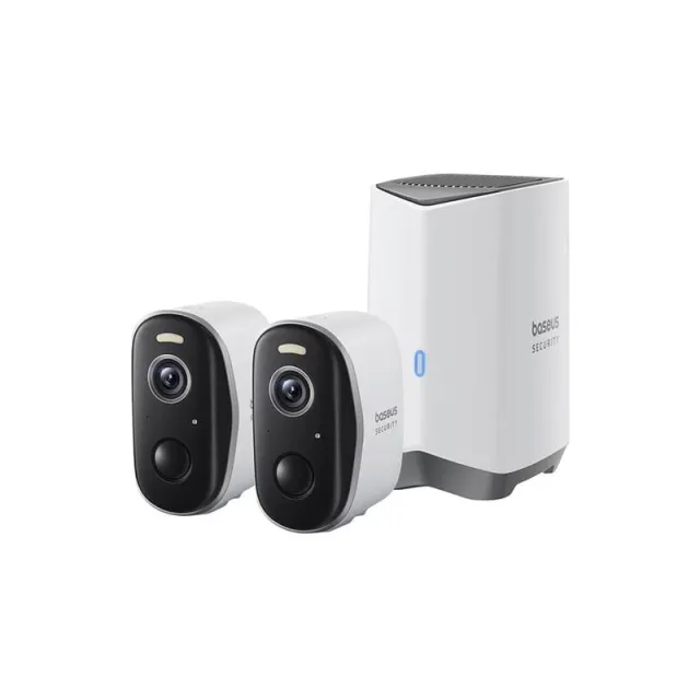 Baseus N1 Plus 2K Outdoor Camera Set (White)