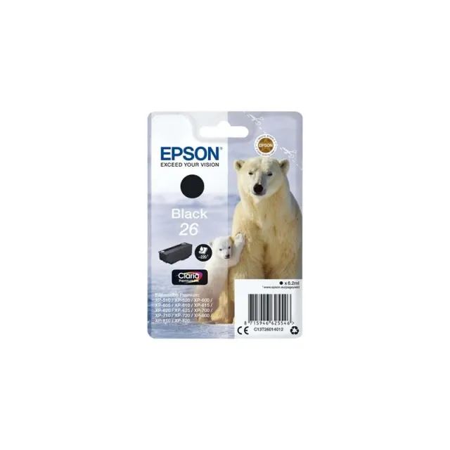 Epson 26 - sort - original - blækpatron
