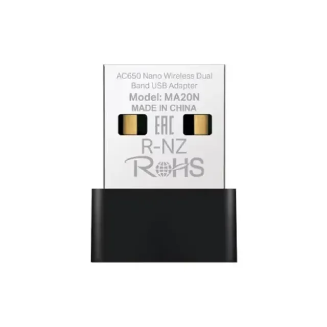 TP-LINK MA20N Netværk - 1 stk - Sort, Metallic