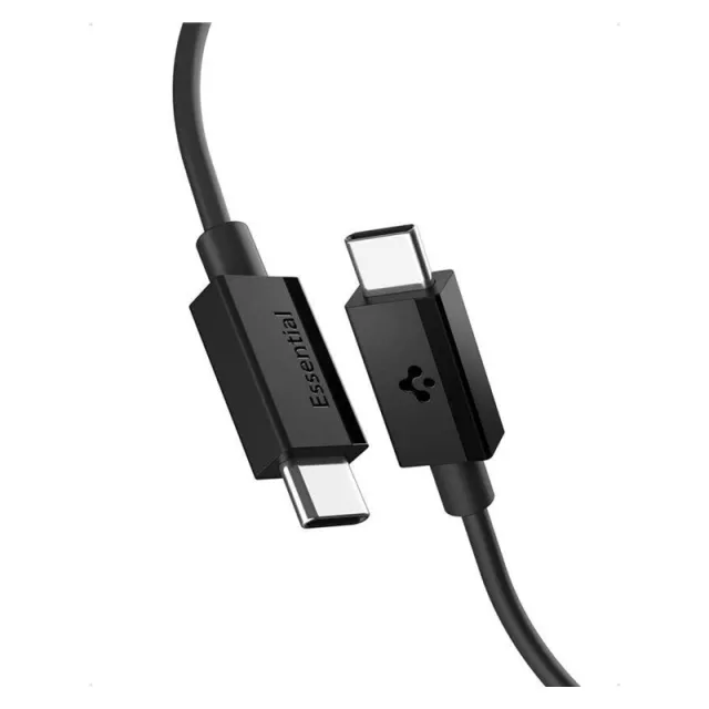 Spigen Essential USB C to USB C 60W Cable - black EB6010CC