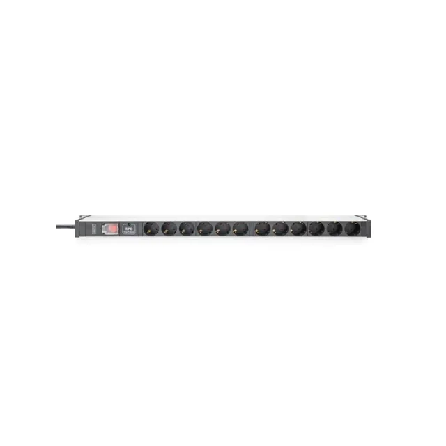 DIGITUS 12-Port - 1U - Aluminum PDU