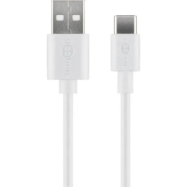 Pro USB-A <-> USB-C - 1m - USB 2.0 - Hvid